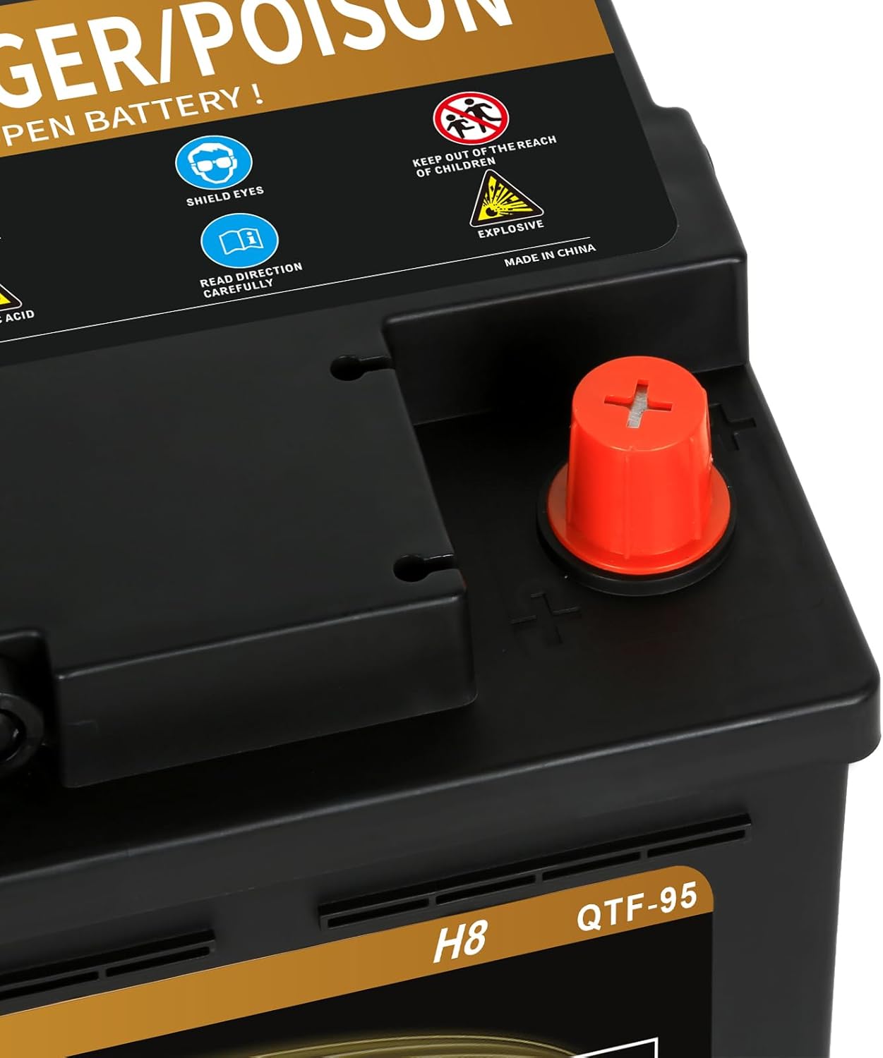 Weize Platinum AGM Battery BCI Group 49-12v 95ah H8 Size 49 Automotive Battery, 160RC, 900CCA, 36 Months Warranty, Dimensions 13.9" L x 6.89" W x 7.48" H