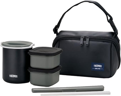 THERMOS heat insulation lunch box about 0.8 Go matte black DBQ-362 MTBK (Japan Import)