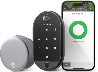 Yale August Wi-Fi Smart Lock with Keypad Touch in Silver