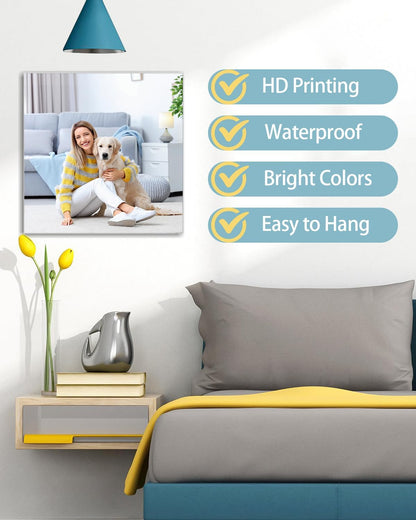 AbcCustomize Canvas Prints with Your Photos, Custom Canvas Wall Art for Bedroom, Living Room, Farmhouse Decor, Personalized Gifts