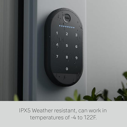 Yale Keypad - Smart Bluetooth Keypad for Yale Approach, Wi-Fi Lock, Smart Locks for Easy Pin Code Entry and One-Touch Locking