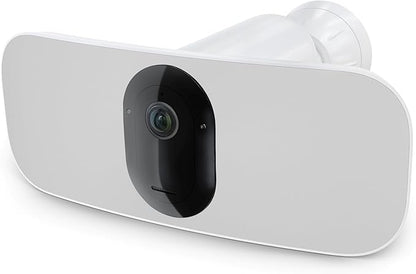 Arlo Pro 3 Wireless LED Floodlight Security Camera 2K HDR, 2000-3000 Lumens, Custom Detections, Emergency Response, Connects to Wi-Fi, Color Night Vision, 2-Way Audio, Rechargeable (White)