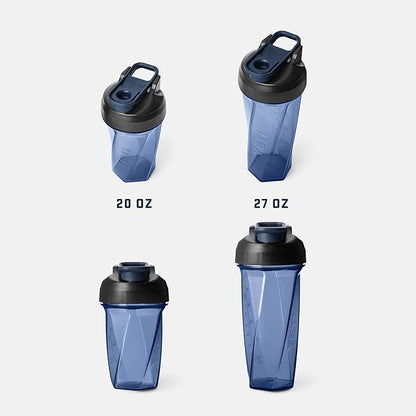 YETI Yonder Helimix Vortex Blender Shaker Bottle Holds up to 20oz | No Blending Ball or Whisk | USA Made | Portable Pre Workout Whey Protein Drink Shaker Cup | Dishwasher Safe, Clear