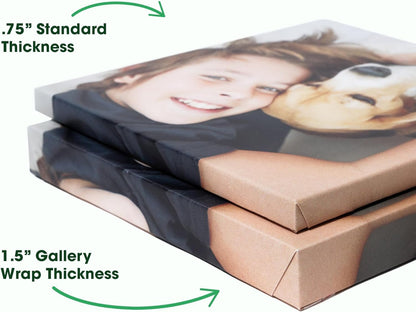 BuildASign Custom Canvas Prints with Your Photos – Personalized Picture To Canvas Wall Art, Perfect for Home Decor, Gifts & Keepsakes, Ready to Hang (8" L x 10" W x 1.5”D)