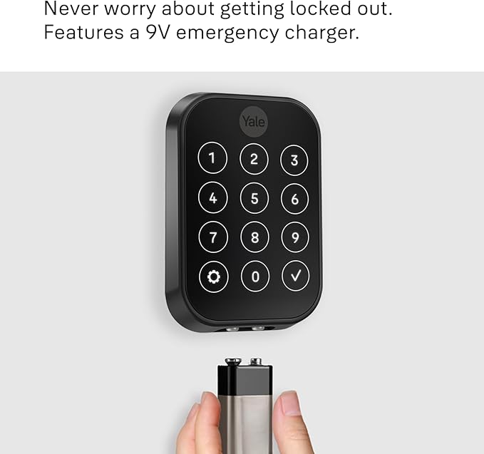 Yale Assure Lock 2 Plus Apple Home Keys, Bronze Keyless Entry Door Lock with Keypad for Code Entry Lock and Auto-Unlock (No Wi-Fi) Remote Access Requires Apple Home Hub via HomeKit, ‎YRD450-N-BLE-0BP