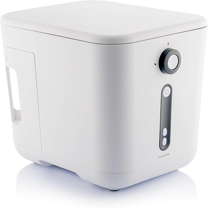 InnovaGoods® Electric Kitchen Composter 3 Litres, Ideal for Recycling Organic Waste, Self-Cleaning Odorless Waste Bin, Electric Composter, Non-Stick Coating
