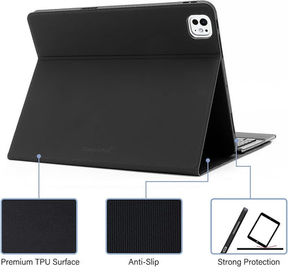 Sahara - Navigate Series Keyboard Case with Track Pad for iPad Pro (M4) 11" 2024, Black, (TB00402)
