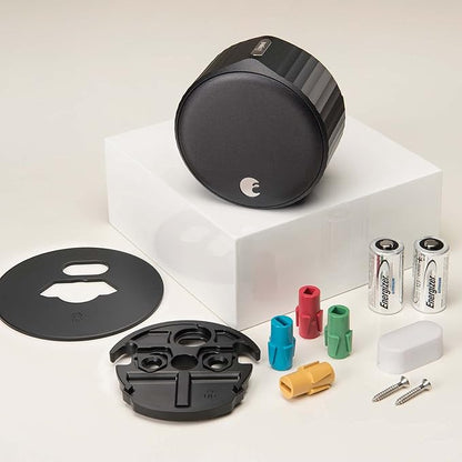 August Home, Matte Black Wi-Fi Connected Smart Keyless Entry Door Lock (4th Generation), Electronic Door Lock Fits Your Existing Deadbolt in Minutes, ‎AUG-SL05-M01-G01