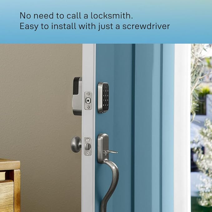 Yale Assure Lock 2 Touch Deadbolt, Black Key-Free Fingerprint Smart Door Lock with Wi-Fi Connected Touchscreen Keypad and Fingerprint Scanner for Code Entry and Remote Access, YRD430-F-WF1-BSP