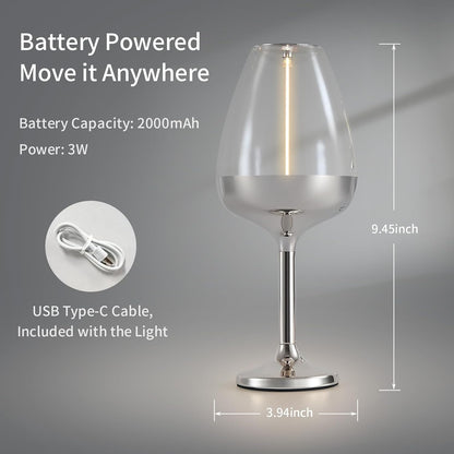 Romantic Cordless Table Lamp Adjustable - Table Lights 3 Modes (Light, Dark, Breathing), Touch Lamp, Battery Operated-IP65 Waterproof for Outdoor Patio/Restaurants/Home/Dinner