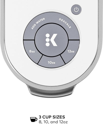 Keurig K-Slim Single Serve K-Cup Pod Coffee Maker, Multistream Technology, 3 Brew Sizes, Slim and Sleek Design, 46oz Removable Reservoir, White