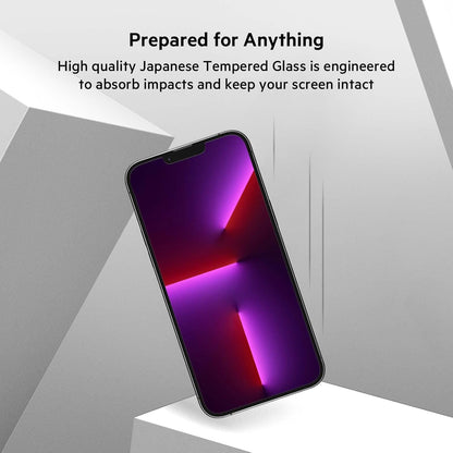Belkin iPhone 14 Plus, iPhone 13 Pro Max Screen Protector TemperedGlass, AntiMicrobial-Treated, Easy Application Bubble Free with Included Guide Stickers