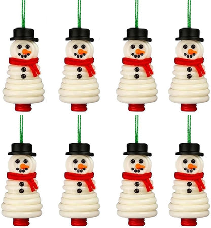 DIY Christmas Button Ornament Making Set - Snowman/Santa/Angel, Fun Holiday Craft Kit for All Ages, Ideal Xmas Tree Hanging Decor & Festive Gifts (B 8)