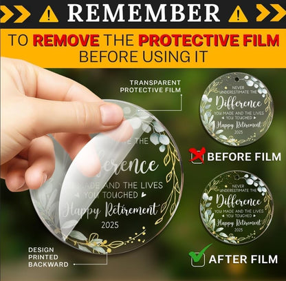 Always in My Mind Personalized Custom Photo Acrylic Ornament – Heartfelt Gift for Loss of Loved Ones, Christmas Home Decoration