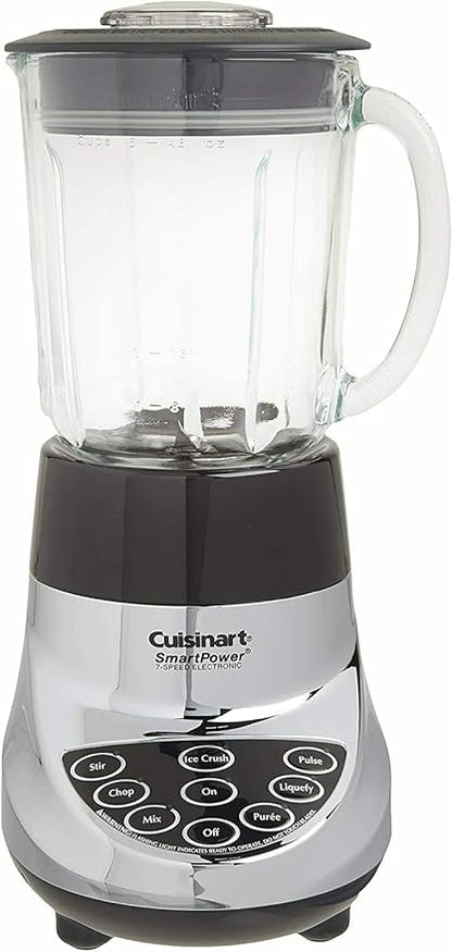 Cuisinart SPB-7CH SmartPower 40-Ounce 7-Speed Electronic Bar Blender, Chrome (Renewed)