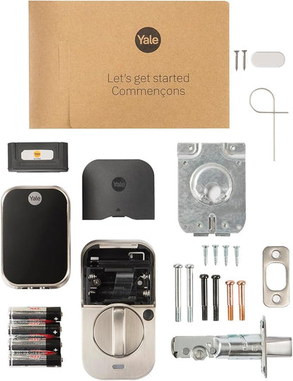 Yale Home Assure Lock 2 Deadbolt, Satin Nickel Keyless Entry Door Lock with Digital Touchscreen Keypad and Bluetooth Connectivity (No Wi-Fi), ‎ ‎YRD450-BLE-619