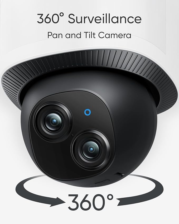 eufy Security Camera Floodlight Camera E340 Wired, Security Camera Outdoor, 360° PTZ, 24/7 Recording, 2.4G/5G Wi-Fi, 2000 LM, Motion Detection, Built-In Siren, Dual Cam, HB3 Compatible, No Monthly Fee