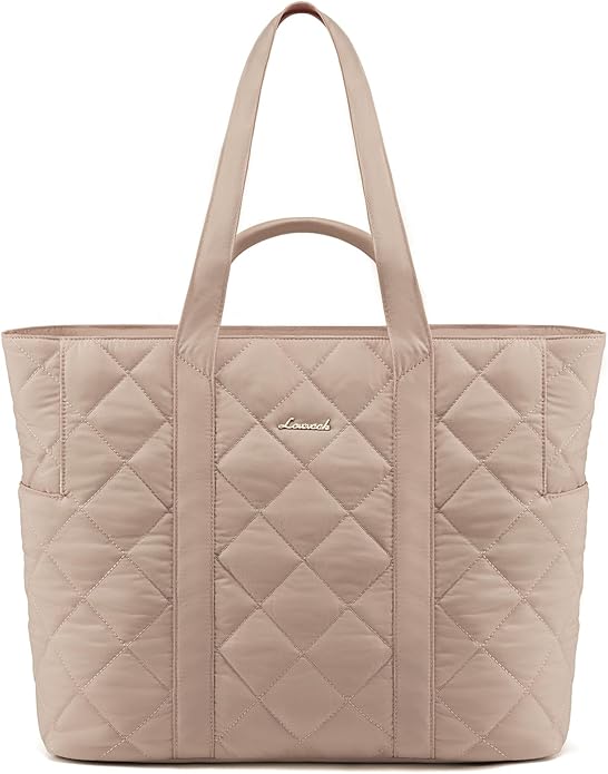 LOVEVOOK Tote Bag for Women,Light Puffer Tote Bag with Multi-pockets,Stylish Carry on Laptop Bags for Daily,Travel,Work,Gym | with Multi-pockets, Stylish, Carry on, for Daily, Travel, Work