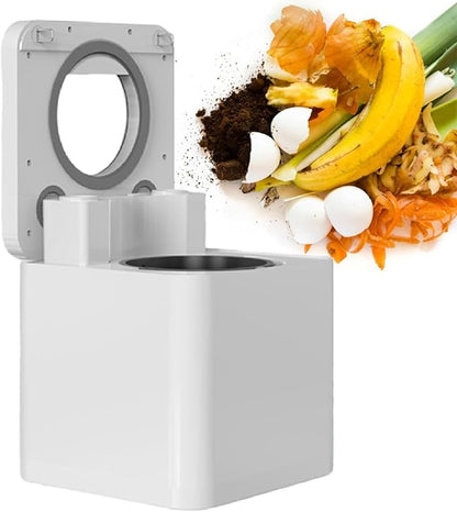 Odorless Countertop Smart Compost Bin, Turns Waste into Dry Fertilizer, Compost Bin for Indoor, Electric Composter for Kitchen(220V)