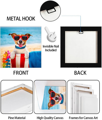 AbcCustomize Canvas Prints with Your Photos，Custom Canvas Wall Art for Bedroom, Living Room, Farmhouse Decor，Personalized Gifts Canvas Prints for Family，Friend，Lover，Pet