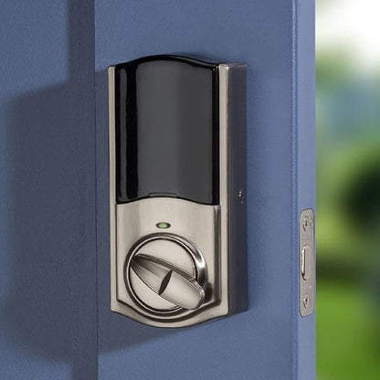 Kwikset Convert Zigbee 3.0 Electronic Smart Lock Conversion Kit in Satin Nickel