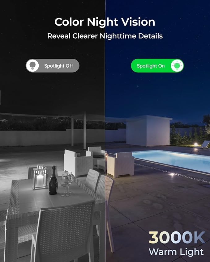 REOLINK 4K Wi-Fi 6 Security Camera with 125° Viewing Angle, Outdoor Camera with IK10 Vandal-Proof, Color Night Vision, Smart Detection, Local Storage, Non-PT Cam, DC 12V/1A, RLC-840WA