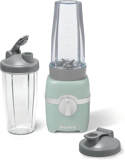 Starfrit Personal Blender - Two 828ml Cups - High, Low & Pulse Modes - 300W - Sage