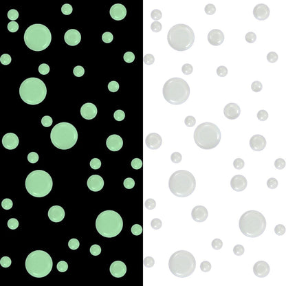 Realistic 3D Domed Glow in The Dark Stars,606 Dots for Starry Sky, Home Decor Stickers for Kids Bedding Room(606 Stars) (2*Green)