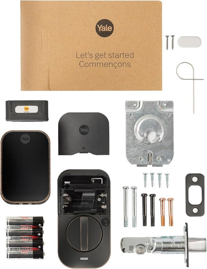 Yale Assure Lock 2 with Wi-Fi – Oil Rubbed Bronze Smart Lock for Front Door with Keypad, App Control, Backup Key, and Deadbolt – Secure Keyless Entry Door Lock, YRD450-WF1-0BP