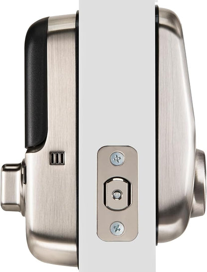 Yale Assure Lock Deadbolt, Satin Nickel Digital Touchscreen Keypad with Z-Wave and Backup Key for Front or Back Entry Door, YRD226-ZW2-619