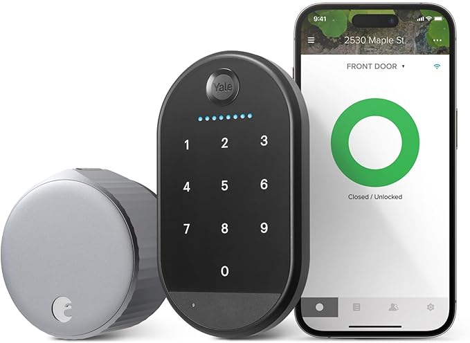 Yale|August Wi-Fi Smart Lock with Keypad, Silver