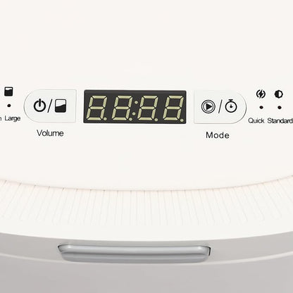 Electric Composter for Kitchen,Smart Compost Bin Indoor/Outdoor,2.5L Large Capacity Odorless Composter Kitchen Countertop,Auto-Cleaning Home Compost Machine (White)