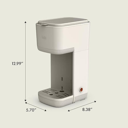 BELLA Single Serve Coffee Maker,K-Cup & Coffee Ground Compatible with Removable,Adjustable Drip Tray,Auto Shutoff & Reusable Dishwasher Safe Accessories,Brews 6oz to 14oz,1000 Watt,Oatmilk(Pack of 4)