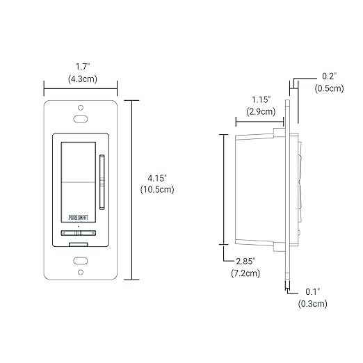 HALO Pure Smart Battery-Powered Multi-Functional Control Switch – Wirelessly Control Smart Lighting Connected by WiZ, CWR-TW-Scene-WH
