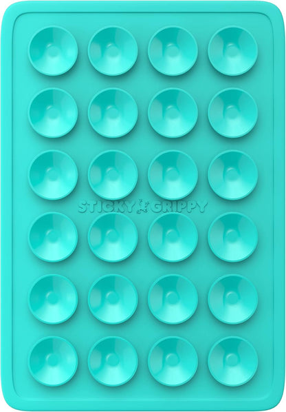 Suction Phone Case Mount, Sillicon Adhesive Phone Accessory for iPhone and Android, Hands-Free Fidget Toy Mirror Shower Phone Holder, Tiktok Videos and Selfies (Blue)