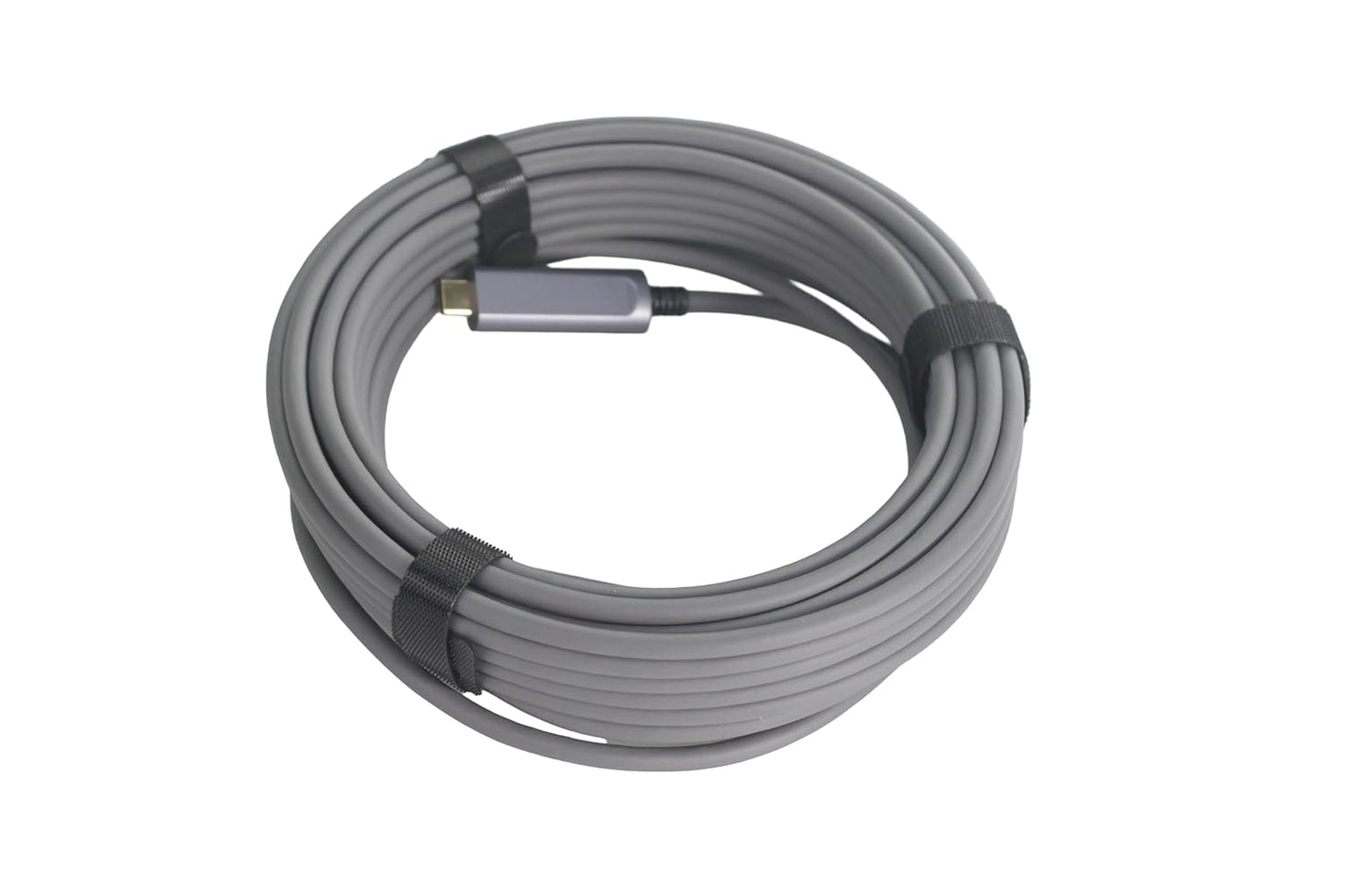 Fiber Optic USB A to USB C Cable(50ft),High Speed 10Gbps USB 3.2 Gen2 Active Optical Cable for VR, Webcam, Laptop,Camera,Projector etc,Grey