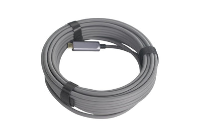 Fiber Optic USB A to USB C Cable(50ft),High Speed 10Gbps USB 3.2 Gen2 Active Optical Cable for VR, Webcam, Laptop,Camera,Projector etc,Grey