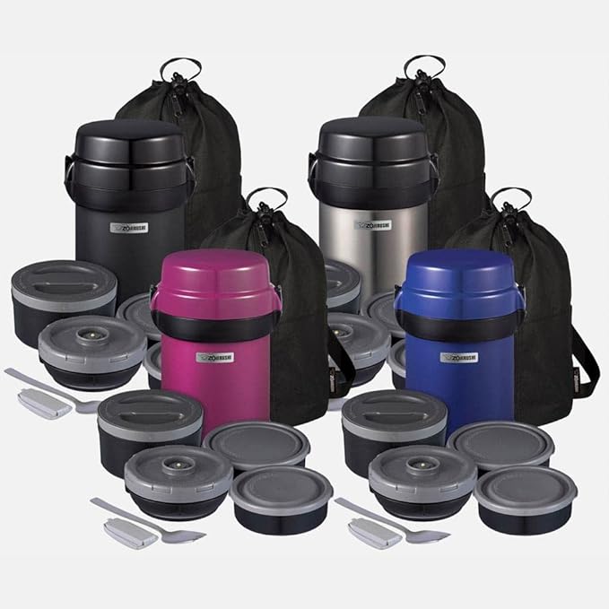 Zojirushi SL-JBE14BZ Mr. Bento Stainless Lunch Jar 41 Oz Carbon Black