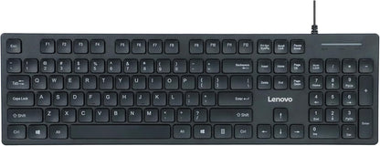 Lenovo 305 Wired USB-C Keyboard with Numeric Keypad, Full Size Keyboard, Slim Design, Black, USB-C Connectivity, Dedicated Function & AI Keys, for Gaming PC, Laptop, Desktop, Tablet, Home Office