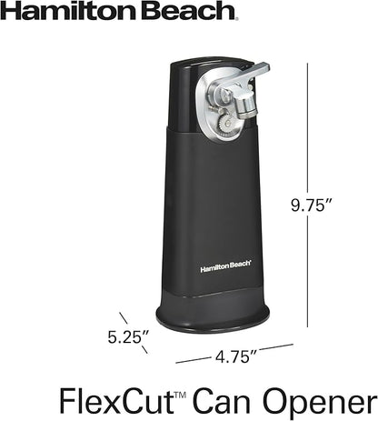 Hamilton Beach 76611 FlexCut 2-in-1 Cordless & Rechargeable Electric, Easily Standard Automatic Can Opener, Easy-Clean, With Removable Walking Cut Head