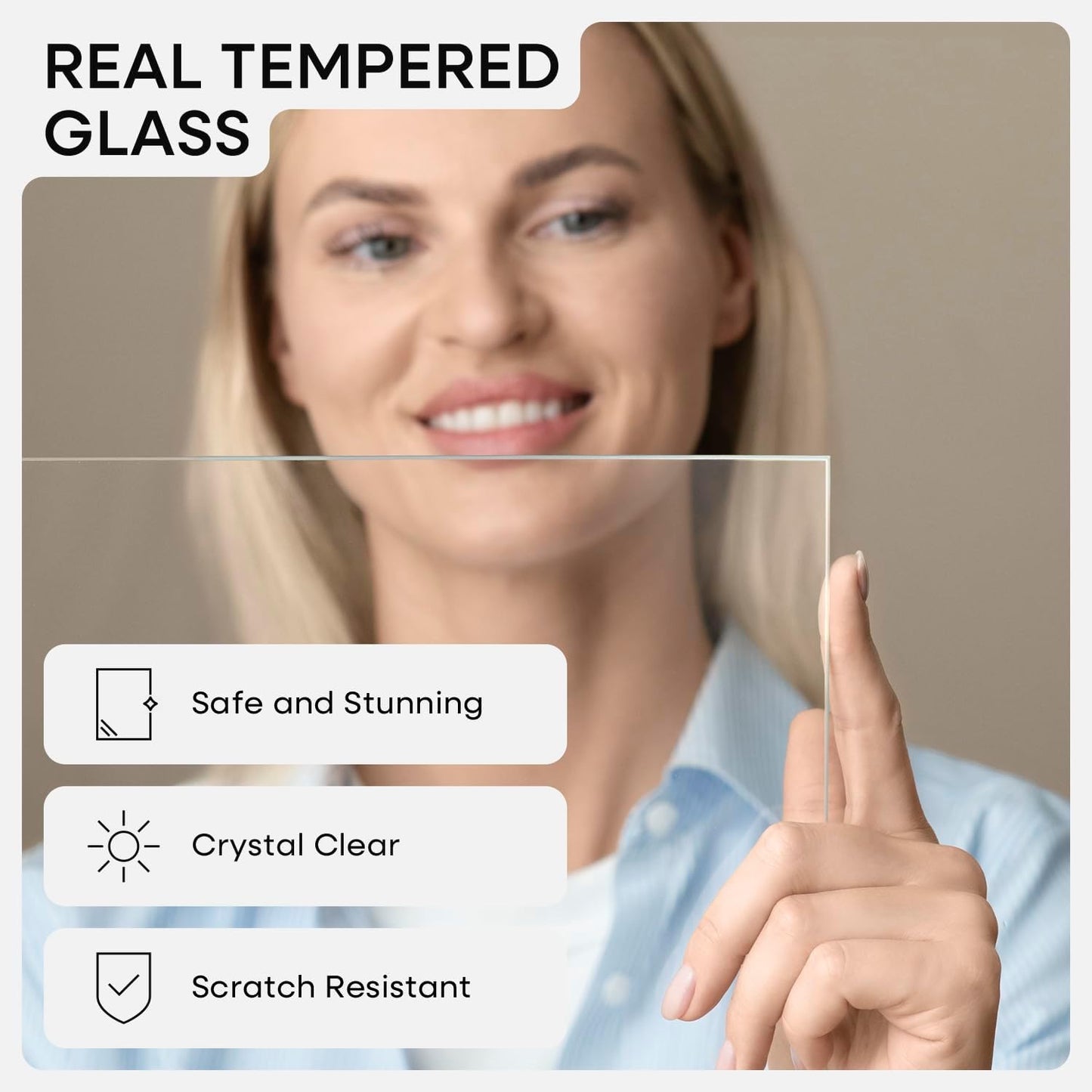 Homeforia A4 Picture Frame Wood, High-End Natural Oak 8.3 x 11.7 Wooden Poster Frames Matted to 5.8 by 8.3 inch Photo, A4 Size Light Wooden Frames with Mat A5 Print, Tempered Glass, Wall Kit, Set of 1