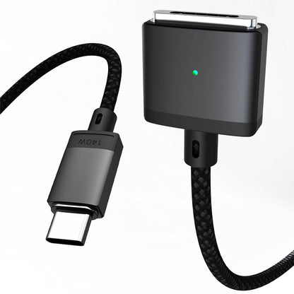 USB-C to Magnetic 3 Cable 140W, Safe Charging Cable Compatible with MacBook Pro 2021 M1 Pro & Max 14" 16", MacBook Air 2022 M2, Pro 2023 M2 Pro & Max 14" 16" - 6.6ft, Black