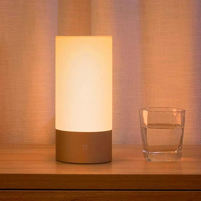 Mi Bedside Lamp, Touch & Wi-Fi Control Table Lamp, Dimmable RGB Color Changing (US Version with Warranty)