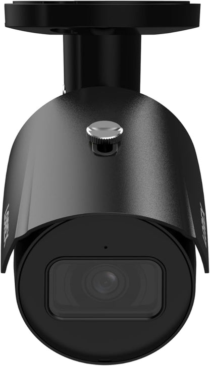 Lorex 4K 8MP IP Bullet PoE Black Wired Security Camera | Add-On Camera | Color Night Vision | Smart Motion Detection (Person/Vehicle) | Listen-in Audio | IP67 Weatherproof | Metal Housing