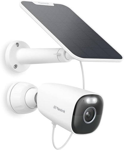 REOLINK Argus Eco Ultra 4K Solar Security Camera Wireless Outdoor, Color Night Vision, 2.4/5GHz WiFi, 125° Wide View, Smart Detection, Home Hub Compatible, Standalone Camera No Subscriptions