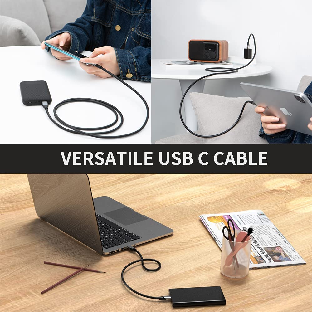CableCreation USB A to USB C Cable 3.3FT, USB-C to USB 3.1 USB 3.2 Gen2 10Gbps USB-A to C Data Cord, Android Auto Cable 3A for Type-C External SSD MacBook Pro iPad, Galaxy S24 Ultra/S24+/S23,1.0m