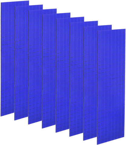 HARFINGTON 8 Sheet 3840 Pieces Self Adhesive Mirror Mosaic Tiles 5x5mm Small Square Mirror Tiles Sticker Disco Ball Stickers Mini Glass Tiles for DIY Craft Party Home Decoration, Blue