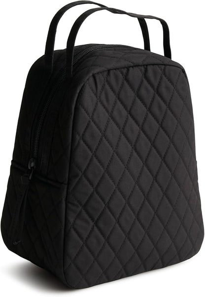 Vera Bradley Women's Premium Cotton Lunch Bag, Moonless Night, One Size