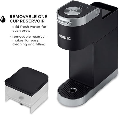 Keurig K-Mini Plus Single Serve K-Cup Pod Coffee Maker, with 6 to 12oz Brew Size, Stores up to 9 K-Cup Pods, Travel Mug Friendly, Matte Black