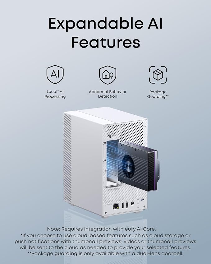 eufy HomeBase Professional S1, Home Security Center, 4G Connectivity, Battery Backup, Local Expandable Storage, Advanced Local AI, Compatible with eufy Security Products